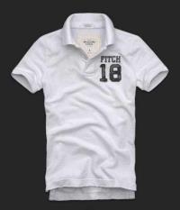 heren abercrombie and fitch korte polo t-shirt wit 18 Outlet Tilburg wlod3239